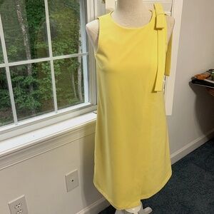 🌼 NWT DKNY Lemon Yellow Dress, Size 4 🌼